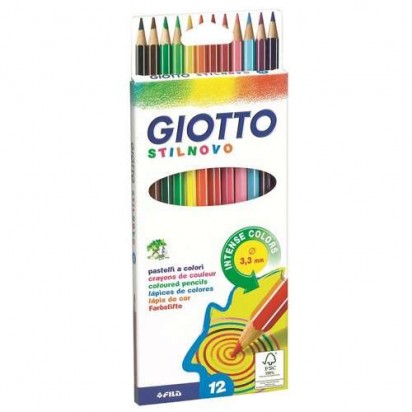 Lapices De Colores Giotto Stilnovo x 12 Largos Cod. 257600Sa