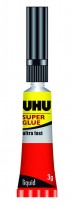 Adhesivo Instantaneo Uhu Super Glue 3g. (De Contacto). Cod. U42400